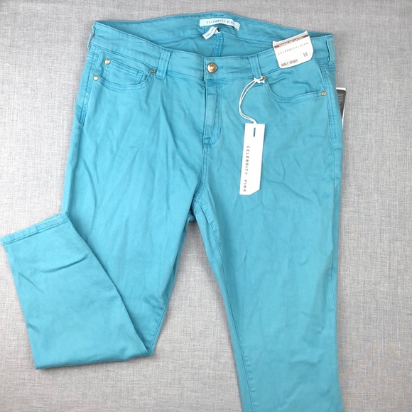 18 20 22 Celebrity Pink Cuba Blue Jeans Plus Size - Picture 2 of 6